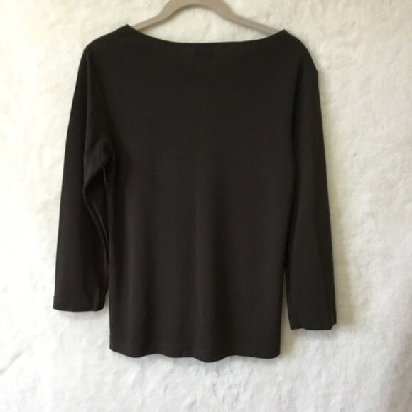 DKNY Brown Long Sleeve Top - Picture 8 of 8